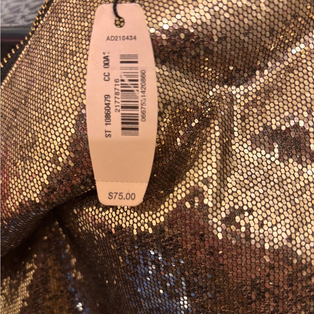 Victoria's Secret Gold and Brown Sequin Clutch